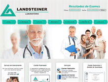 Tablet Screenshot of landsteiner.com.br
